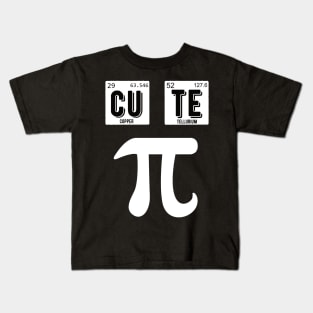 Cute Pie Pi Day Cutie Math Periodic Table Pink math teacher Kids T-Shirt